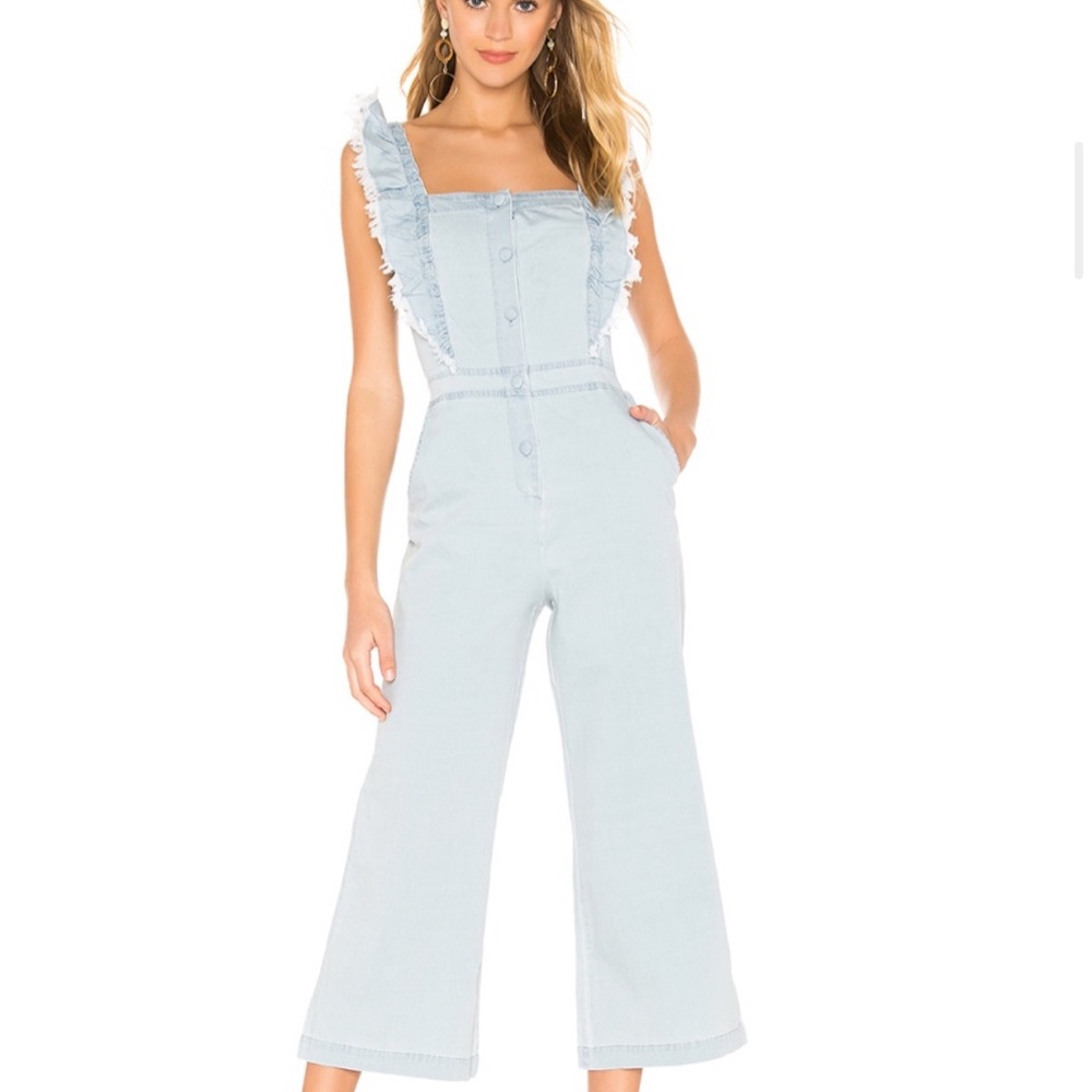 Denim jumpsuit light wash